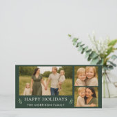 ファミリーグリーンハッピーホリデー3写真植物学 シーズンカード (スタンド正面)