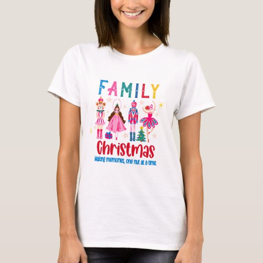 ファミリーグループ 楽しいクリスマス クルミ割り人形バレエ Tシャツ (正面)