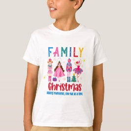 ファミリーグループ 面白い クリスマス クルミ割り人形 バレエ Tシャツ