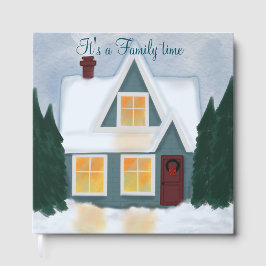 ファミリーゲストブックとウィンターハウスイラストレーション ゲストブック