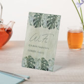 ファミリーゲスト熱帯フローラWIFIパスワードの署名 台座サイン (インサイチュ)