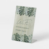 ファミリーゲスト熱帯フローラWIFIパスワードの署名 台座サイン (正面)