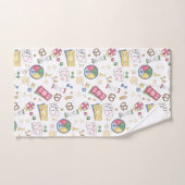 ファミリーゲームナイトサマーキャンプボードゲームキャンパー ハンドタオル (ハンドタオル)