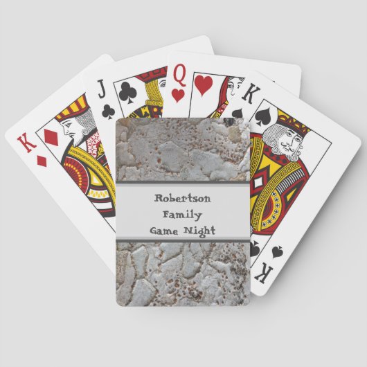 ファミリーゲームナイトツリーバークフォト素朴自然 トランプ (裏面)