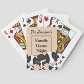ファミリーゲームナイトネーム白黒牛 トランプ (裏面)