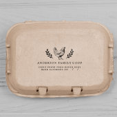 ファミリーコップハンドギャザーヴィンテージ卵カートン セルフインキングスタンプ