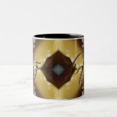 ファミリーコパーソナライズされたーヒマグ – カスタム家族 ツートーンマグカップ (中央)