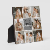 ファミリーコラージュ写真&グパーソナライズされたレーギフト フォトプラーク (正面)