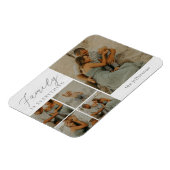 ファミリーコラージュ素朴マモダンパーソナライズされたグネット マグネット (左側)