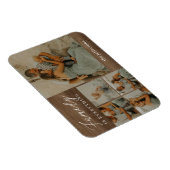 ファミリーコラージュ素朴マモダンパーソナライズされたグネット マグネット (右側)