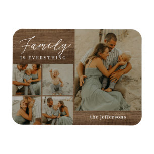 ファミリーコラージュ素朴マモダンパーソナライズされたグネット マグネット