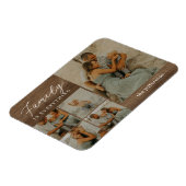 ファミリーコラージュ素朴マモダンパーソナライズされたグネット マグネット (左側)