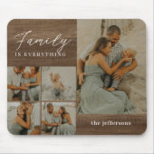 ファミリーコラージュ素朴モダンパーソナライズされたマウスパッド マウスパッド (正面)
