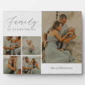 ファミリーコラージュ素朴写真モダンデスクトップのプラーク フォトプラーク (正面)