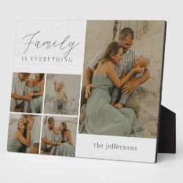 ファミリーコラージュ素朴写真モダンデスクトップのプラーク フォトプラーク