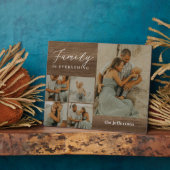 ファミリーコラージュ素朴写真モダンデスクトップのプラーク フォトプラーク (側面)