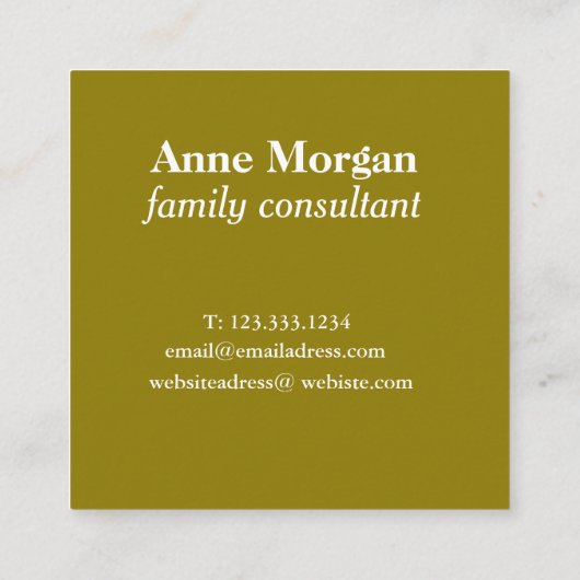 ファミリーコンサルタントオリジナルスクエアビジネスカード スクエア名刺 (裏面)