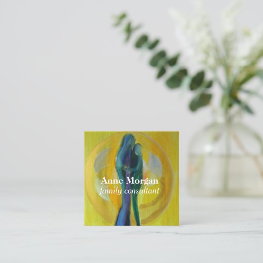 ファミリーコンサルタントオリジナルスクエアビジネスカード スクエア名刺 (スタンド正面)