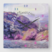 ファミリーコースタルイェラパへプエルト1620 スクエア壁時計 (正面)