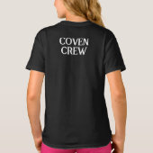ファミリーコーベンクルー名前をカスタムするハロウィンキッズブラック Tシャツ (裏面)