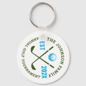 ファミリーゴルフ大会 |ロゴカスタムロゴ キーホルダー (裏面)