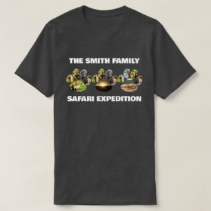 ファミリーサファリワイルドライフパウプリントトリオ Tシャツ