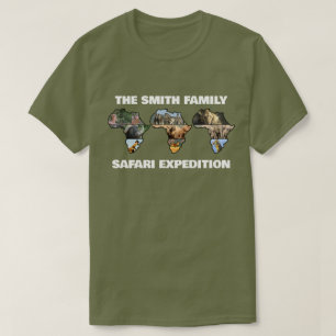 ファミリーサファリ探検隊コラージトリオ Tシャツ