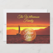 ファミリーサンセットサンセット1124 サンキューカード (正面)