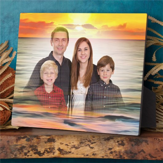 ファミリーサンセット1738 フォトプラーク