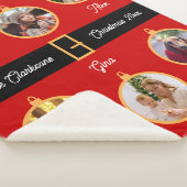 ファミリーサンタベルカスタムト写真ホリデー シェルパブランケット (3/4)