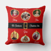 ファミリーサンタベルトカスタムクリスマスホリデー クッション (正面)