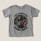 ファミリーサークル |写真パーソナライズされたユニークコラージュ (デザイン正面)