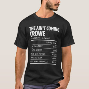 ファミリーサーナムクロウおもしろい懇親会姓ラベル Tシャツ