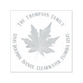 ファミリーシンプル差出人住所離れの セルフインキングスタンプ (デザイン)