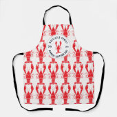 ファミリーシーフードボイルパーソナライズされたロブスター エプロン (正面)