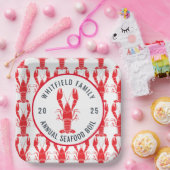 ファミリーシーフードロブスターボイルサマーパーティー ペーパープレート (パーティー)