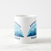 ファミリースキートリップカスタムコロラドシティカワイマウンテン コーヒーマグカップ (中央)