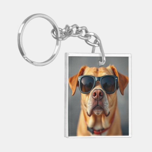 ファミリースクエアキーチェーン キーホルダー (正面左)