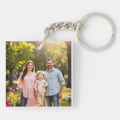 ファミリースクエアキーチェーン キーホルダー (裏面)