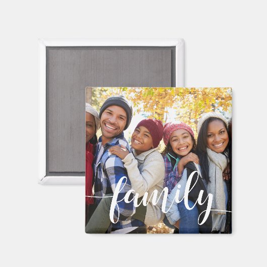 ファミリースクリプトオーバーレイ写真 マグネット (正面/裏面)