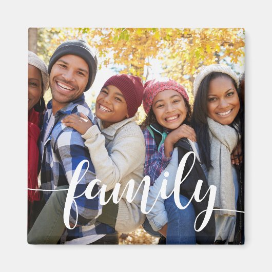 ファミリースクリプトオーバーレイ写真 マグネット (正面)