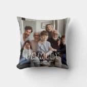 ファミリースクリプトコラージュシック クッション (正面)