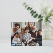 ファミリースクリプトコラージュ chic ポストカード (スタンド正面)