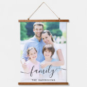 ファミリースクリプトフォトオーバーレイ 吊り下げ型タペストリー (正面)