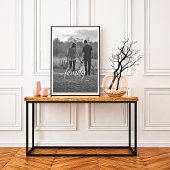 ファミリースクリプトB&Wフォトポスター ポスター