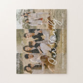 ファミリースタイリッシュフォトコラージスクリプトタイポグラフィ ジグソーパズル (縦)