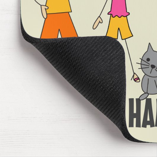 ファミリースティックフィギュアマウスパッド マウスパッド (コーナー)