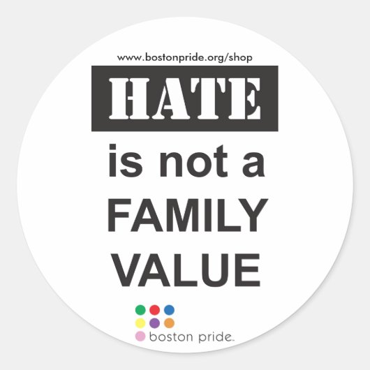 ファミリーステッカー(小) ラウンドシール (正面)