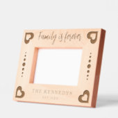 ファミリーズフォーエバー引用文ファミリー名 レーザー彫刻フレーム (左)