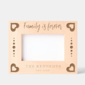 ファミリーズフォーエバー引用文ファミリー名 レーザー彫刻フレーム (正面)